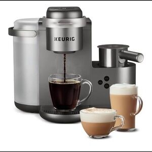 Keurig Metallic Coffee Brewer with Frother